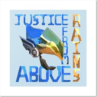 Justice Rains From Above - Pharah Overwatch Posters and Art